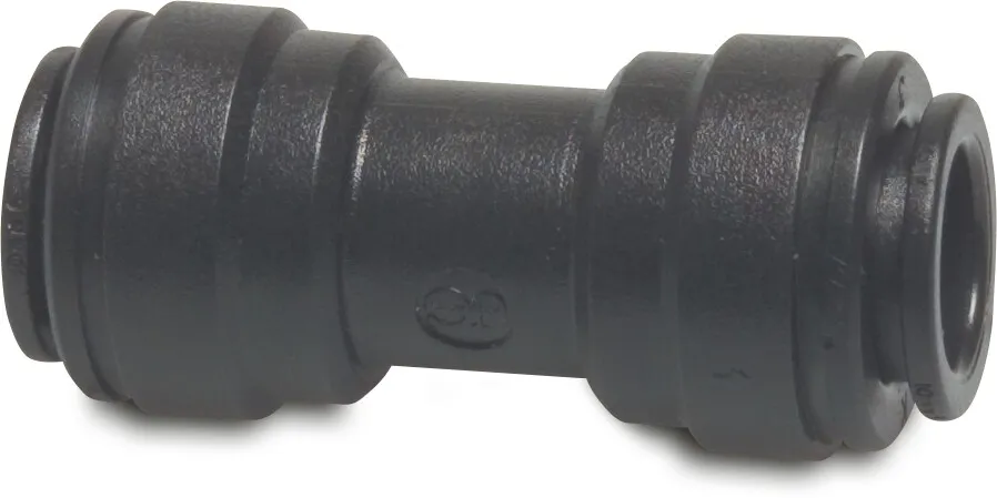 Speedfit Reduzierkupplung POM 8 mm x 6 mm Einsteck 10bar Schwarz Typ Super