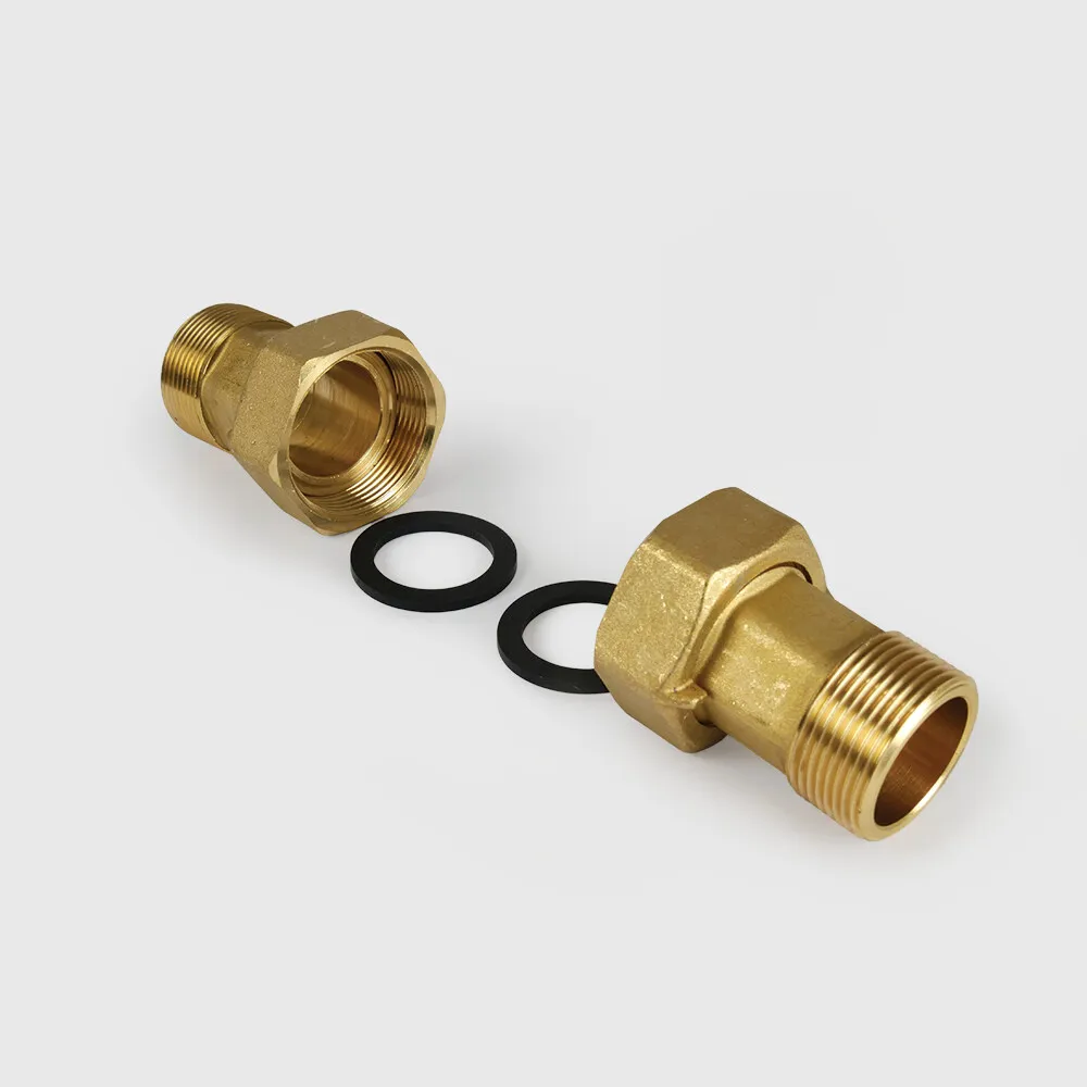 Profec Raccords pour compteur d'eau laiton 1" x 3/4" écrou femelle x filetage mâle type joint plat