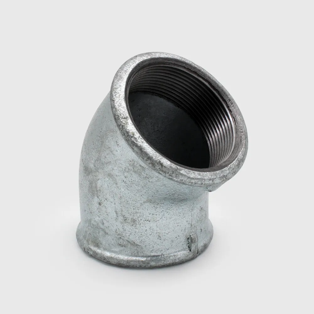 Profec Nr. 120 Elbow 45° cast iron galvanised 1/2" female thread 25bar DVGW