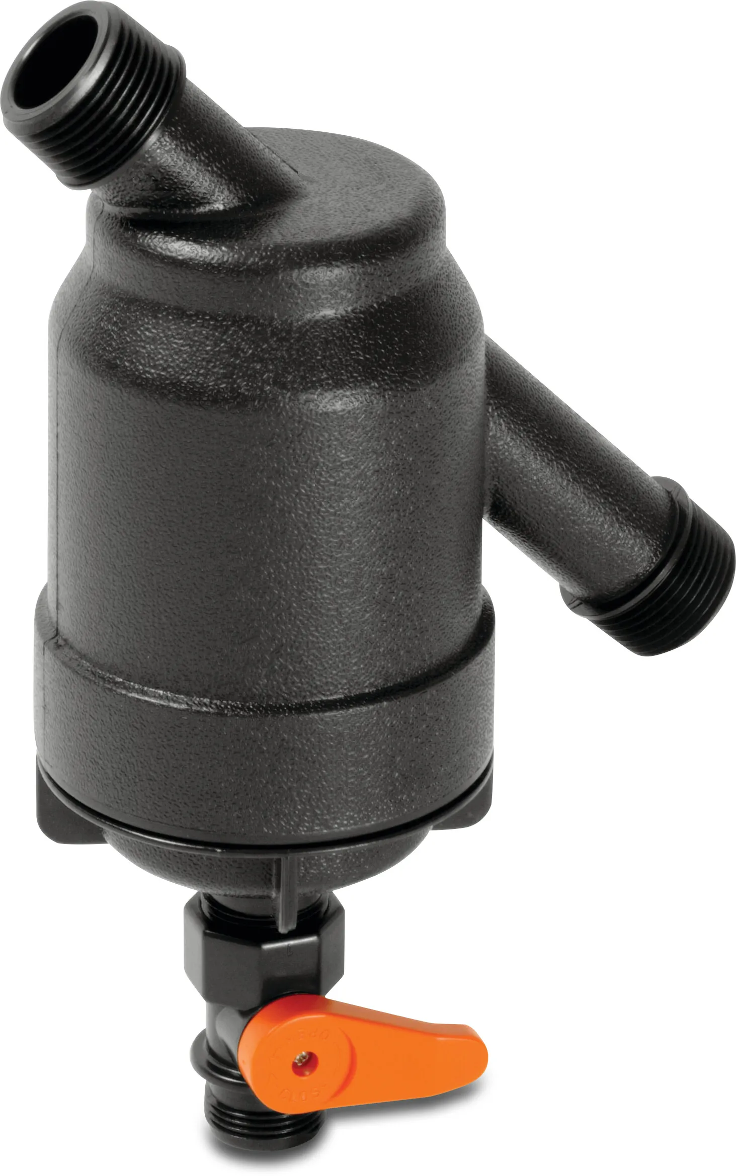 Amiad Filtre manuel PP 1" filetage mâle 10bar 130micron acier inoxydable 316 noir type Super