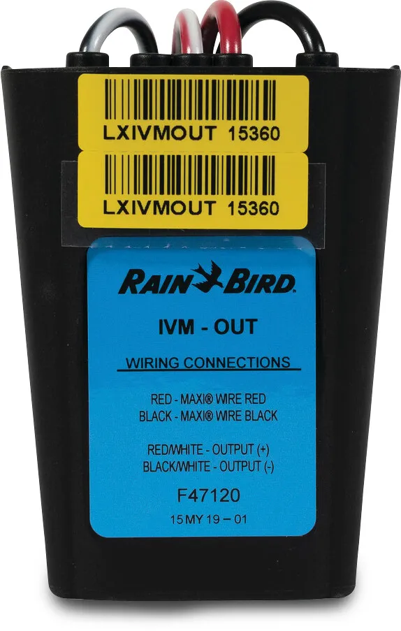 Rain Bird 2-Wire output device plastic black type for third party valves or devices type LXIVMOUT