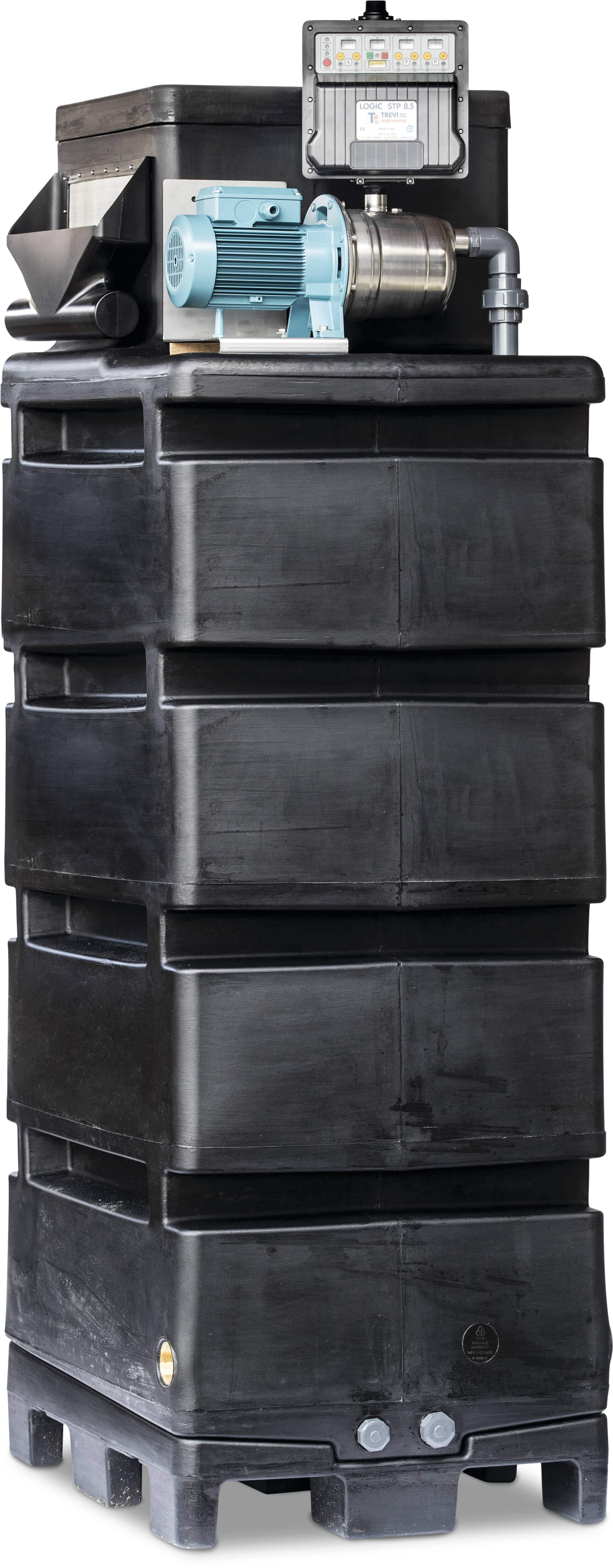 Trykforøgeranlæg 3/4" x 1" udvendig gevind 230VAC BELGAQUA type Hydrobox 1000 med MXAM 405 & Logicpres Set