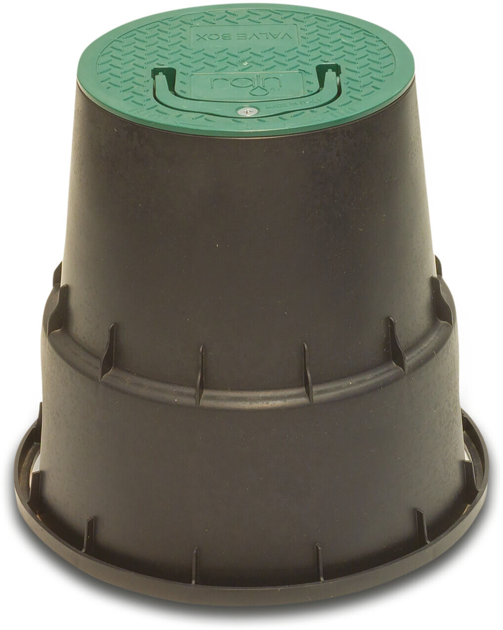 Rain Valve box circular PP black/green type Circular RN15
