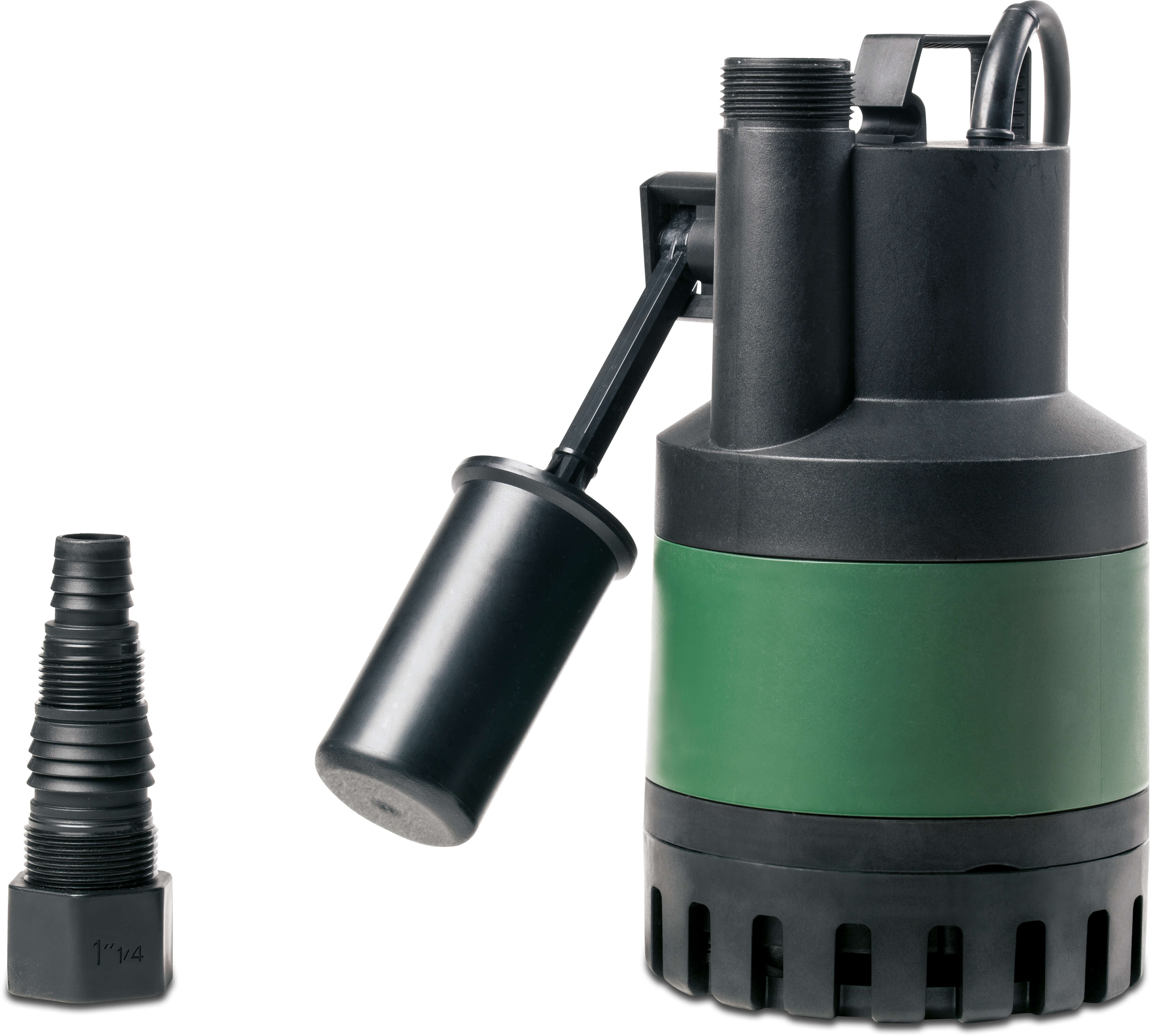 DAB Submersible pump reinforced plastic 1" male thread 0,9A 230VAC green type Nova UP 180 M-A with float switch