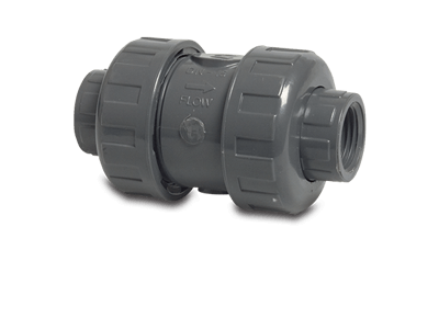 PVC non-return valves