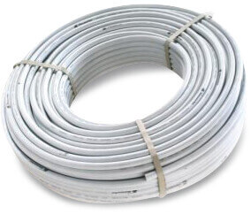 Pressure pipe PE-Xb/AL/PE 20 mm x 2,0 mm plain 10bar white 100m KIWA type Mixal