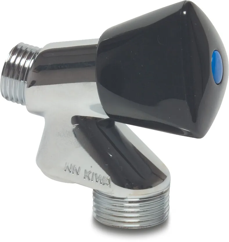 Bonfix Bibcock brass chrome plated 1/2" x 3/4" male thread 10bar chrome plated KIWA type DA