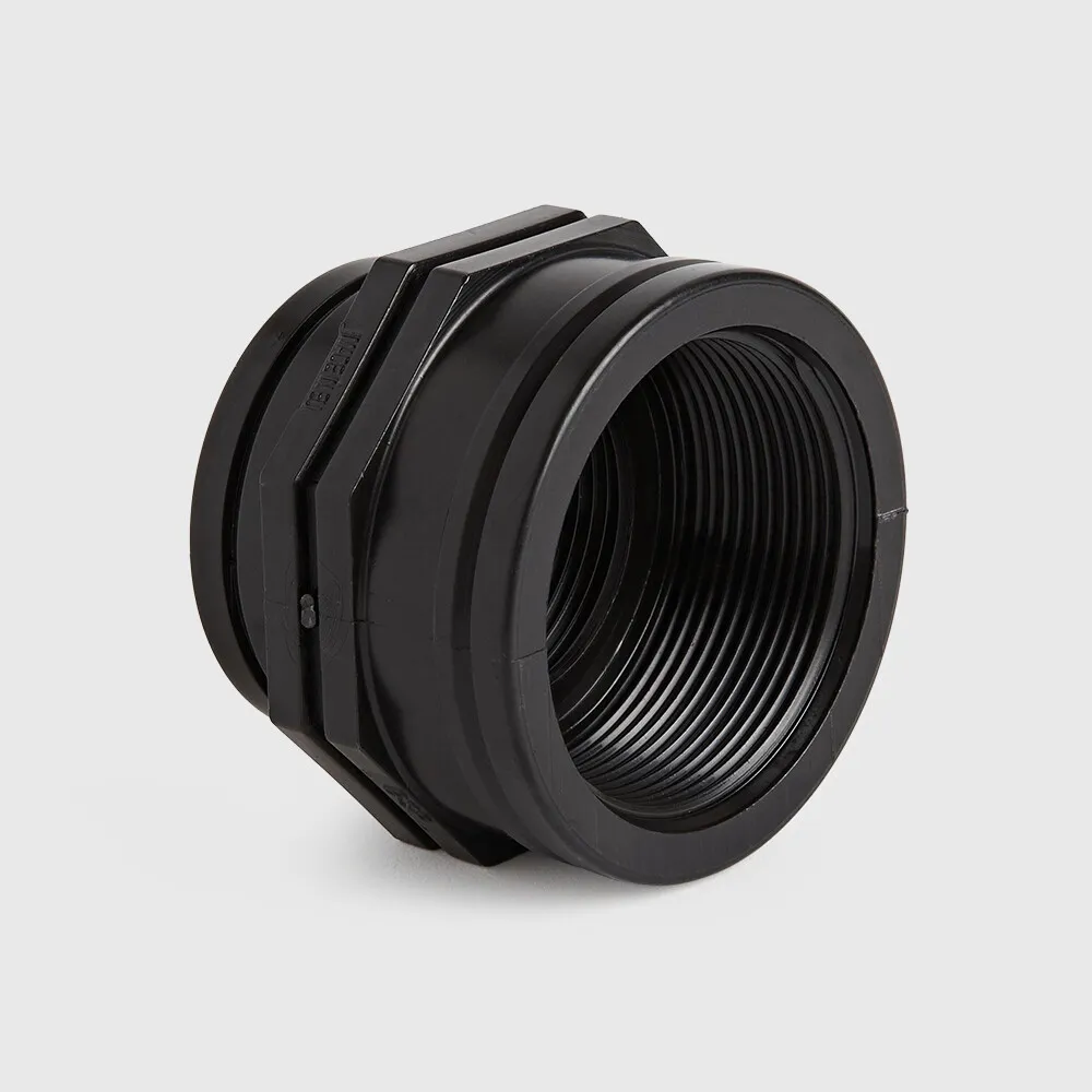 Reducer socket PP 2" x 1 1/4" female thread 10bar black