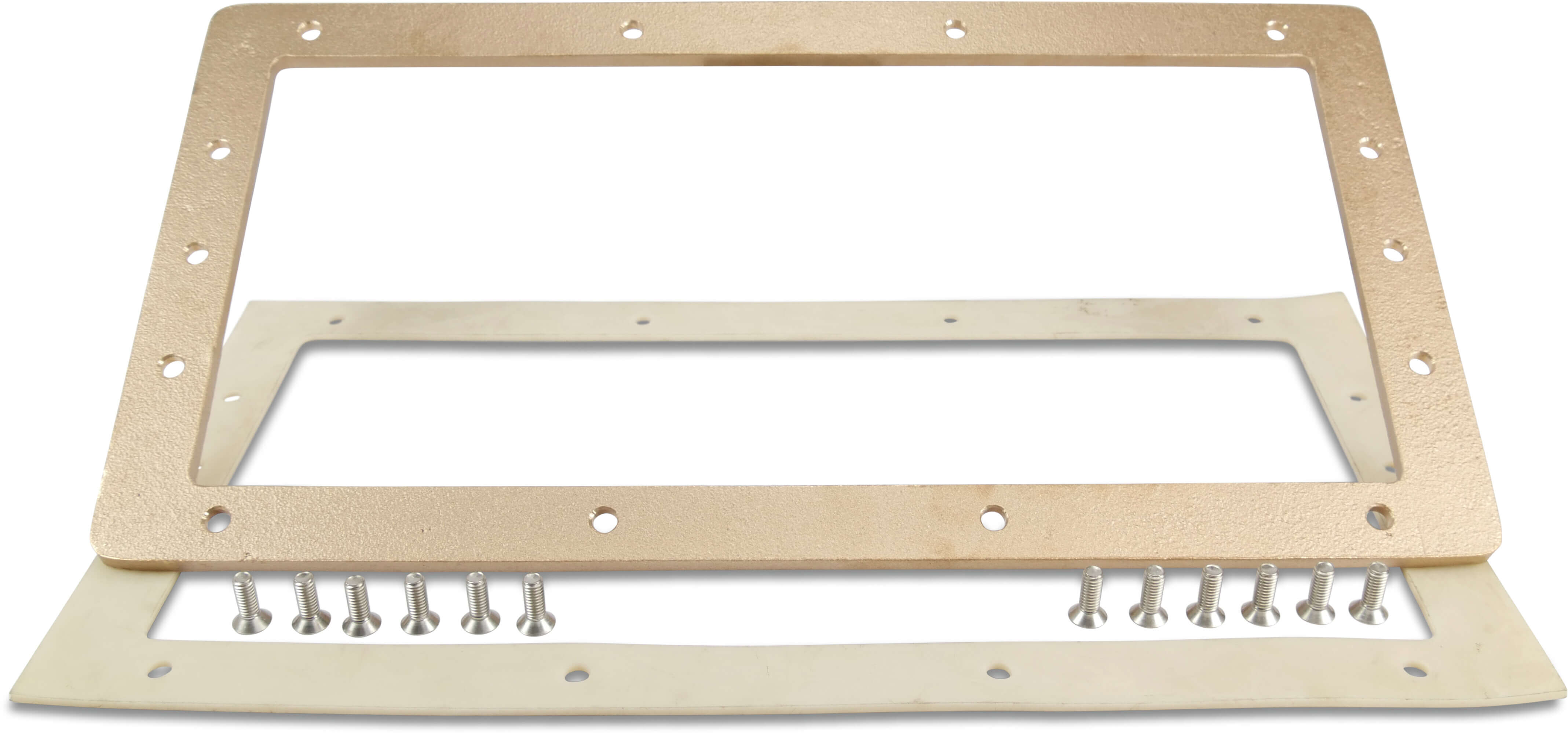 Flange cover brass gun metal type wide