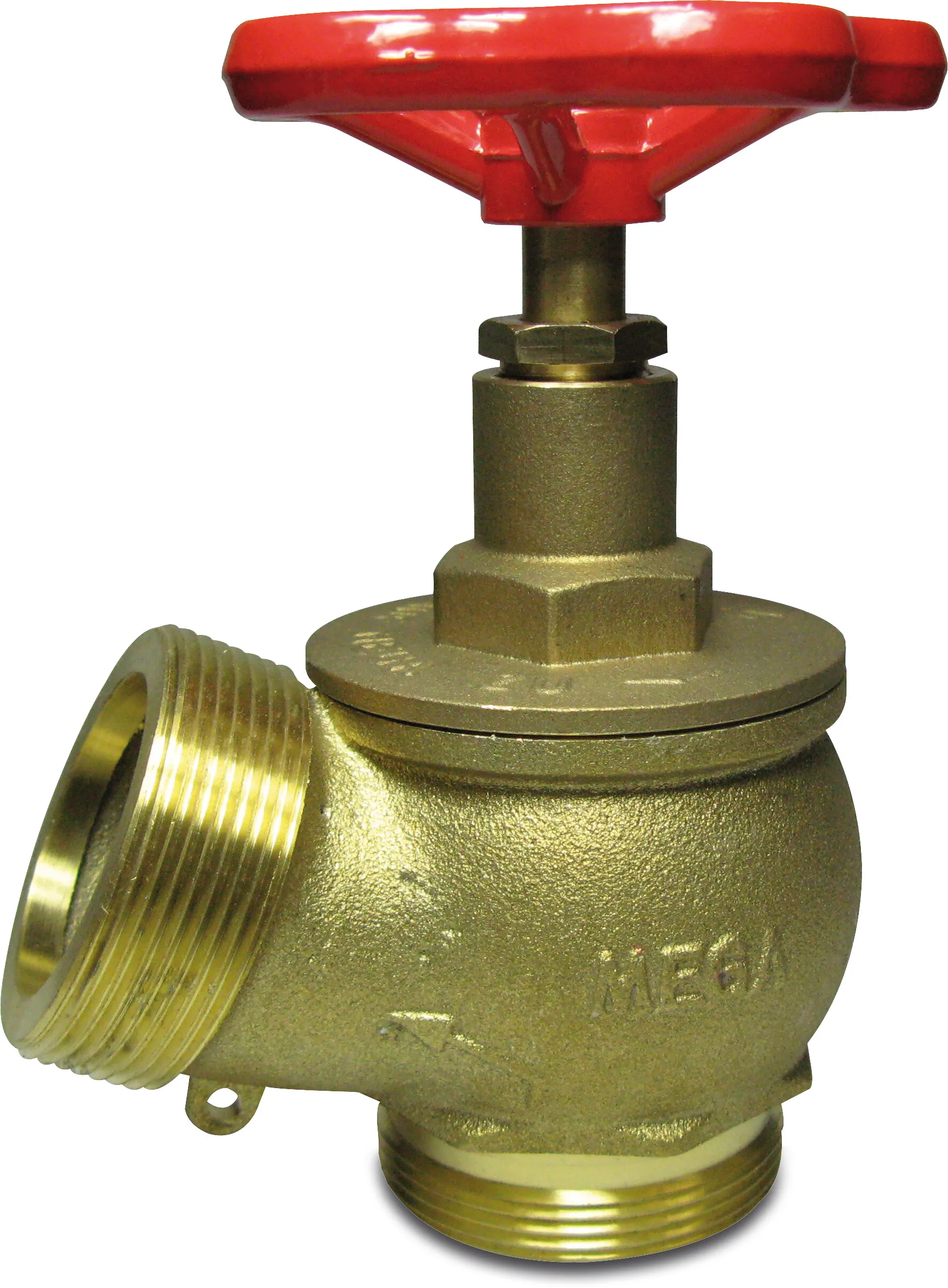 Vanne d'incendie laiton 2" filetage mâle 16bar