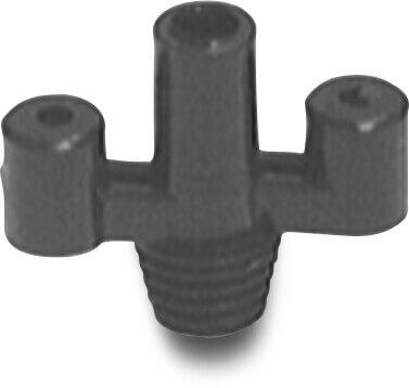 NaanDan Butterfly plastic 3/8WW male thread x taper M black