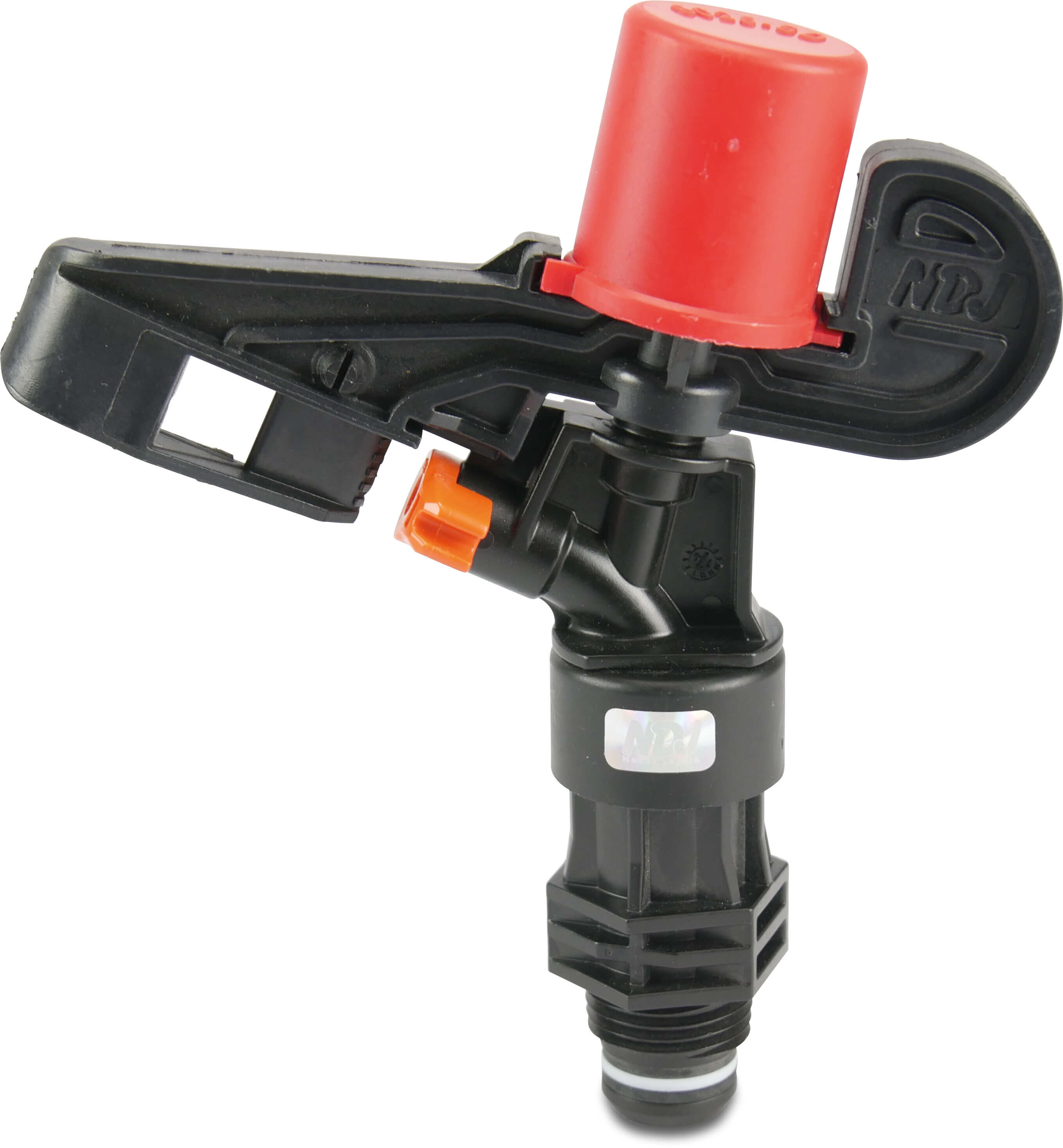 NaanDan Full circle sprinkler plastic 1/2" male thread 3,5 mm blue type 6025 SD