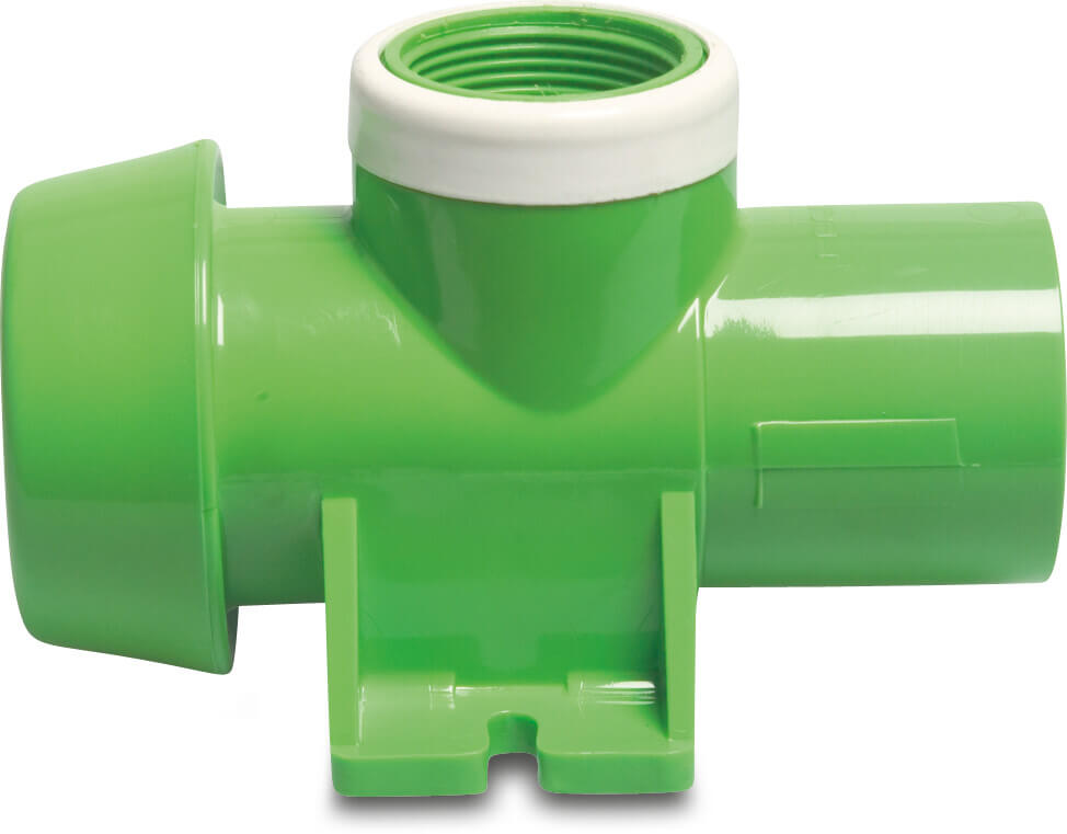 Fersil Schnellkupplung PVC-U 75 mm x 1 1/4" x 75 mm V-Teil Fersil x Innengewinde x Klebemuffe 8bar Grün Typ Düseverbindung