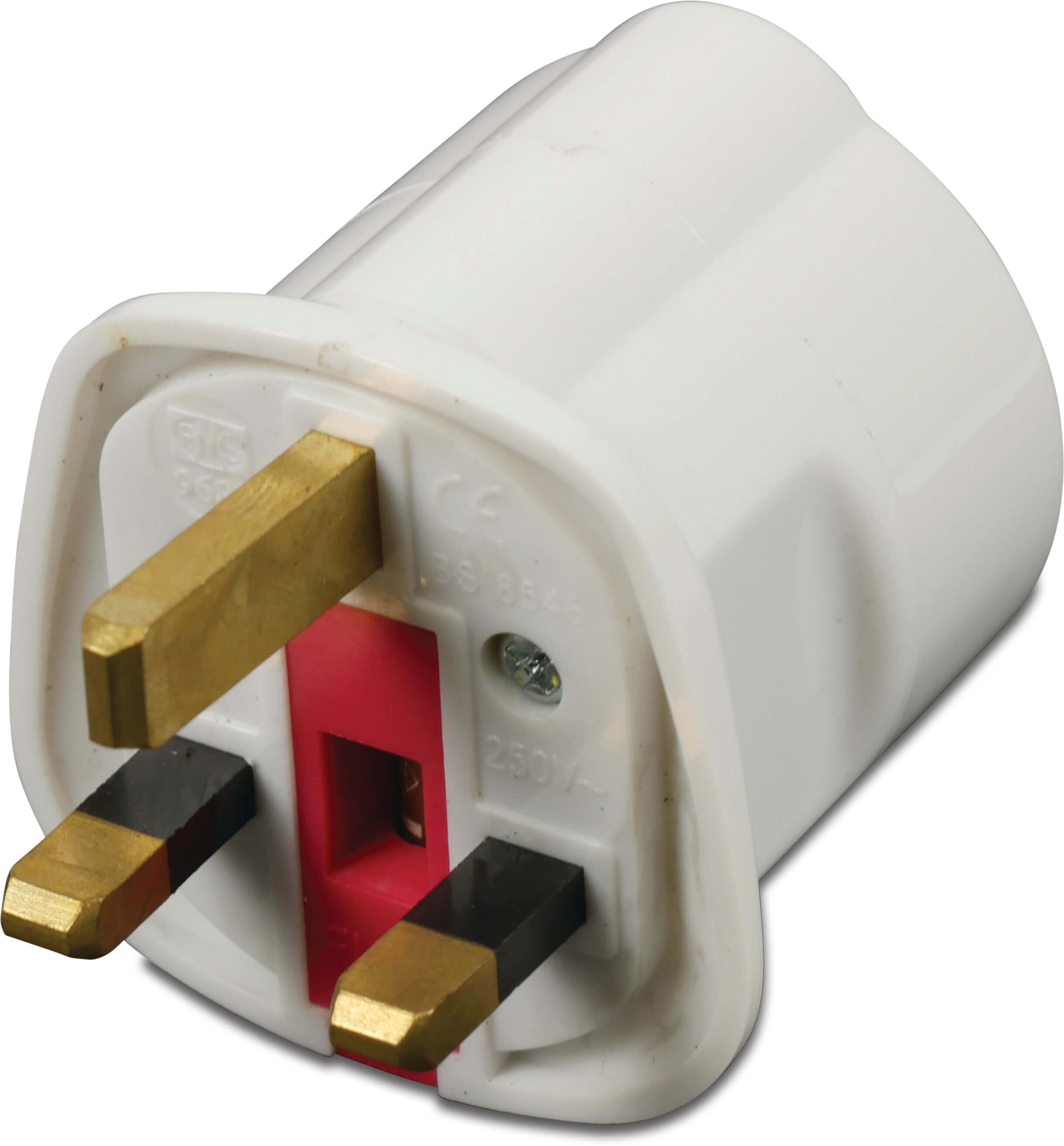 Adapter Euro stekker-UK stekker type open met 13A zekering