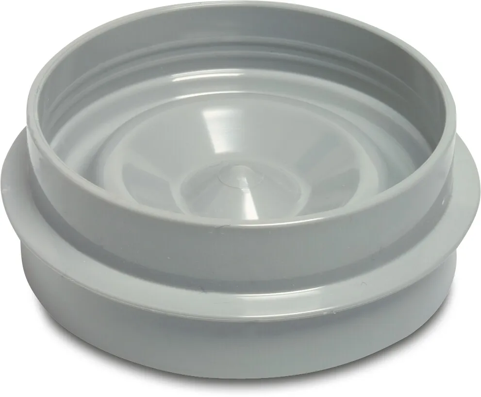 Drainage plug PVC-U 110 mm glue socket/glue spigot grey