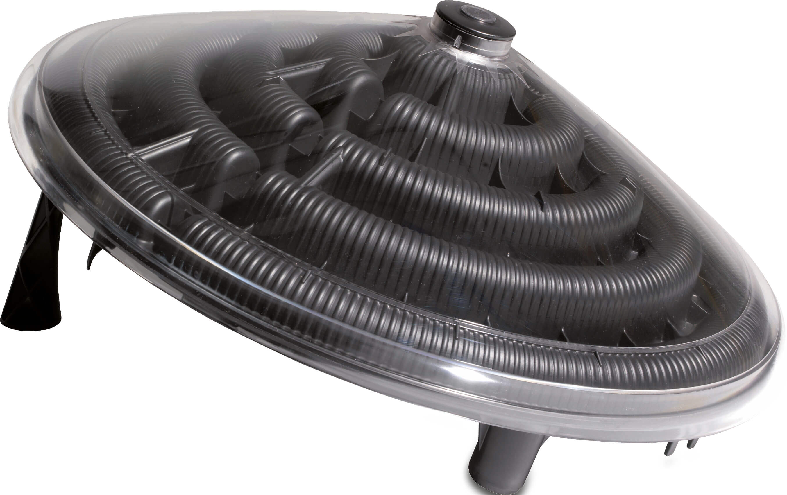 Solarheizung für Außenpools 32-38 mm Schlauchtülle Schwarz Typ Sunny