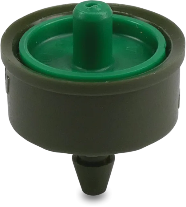 Pressure compensated button drippers