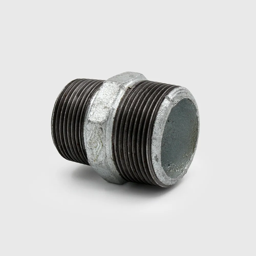 Profec Nr. 245 Reducer nipple cast iron galvanised 1" x 3/4" male thread 25bar DVGW