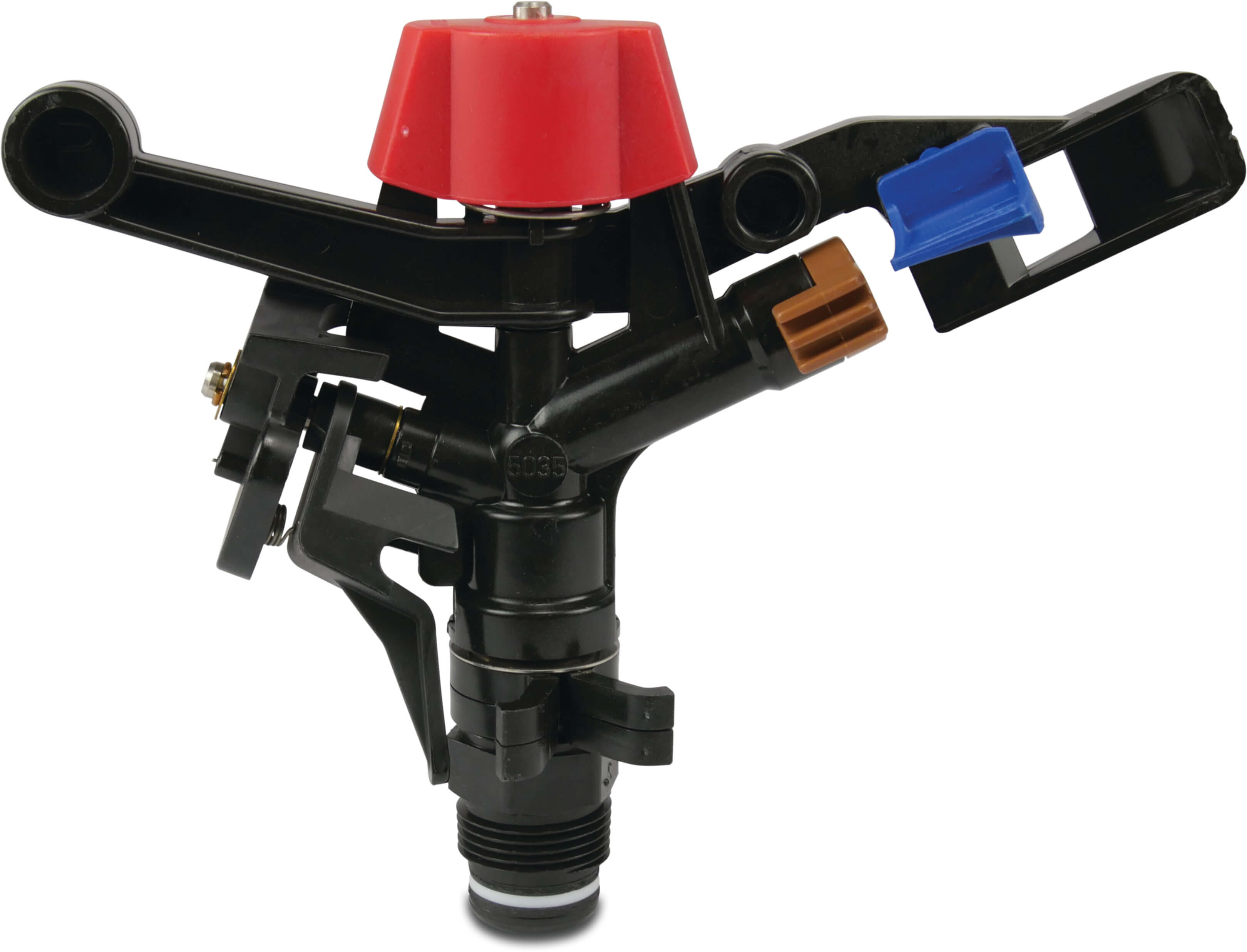 NaanDan Part circle sprinkler plastic 3/4" male thread 4,5 mm brown type 5035 SD PC