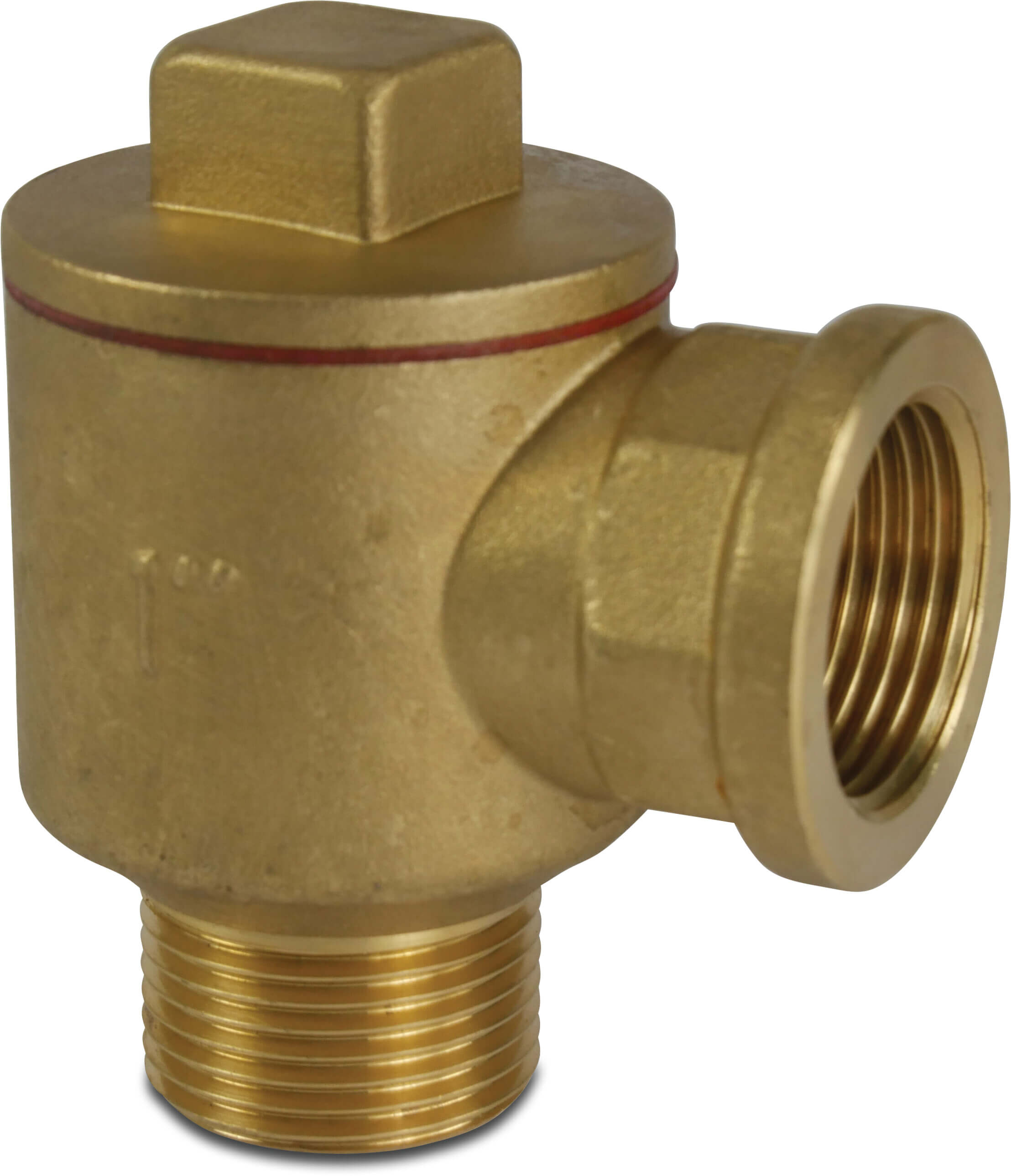 Non return valve brass 1 1/2" female thread x male thread 10bar DN40 type 427