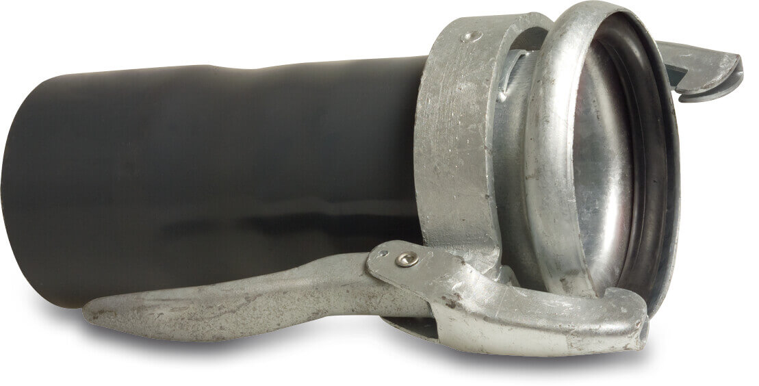 Snelkoppeling met PVC aansluiting staal M-deel Perrot x spie type Perrot