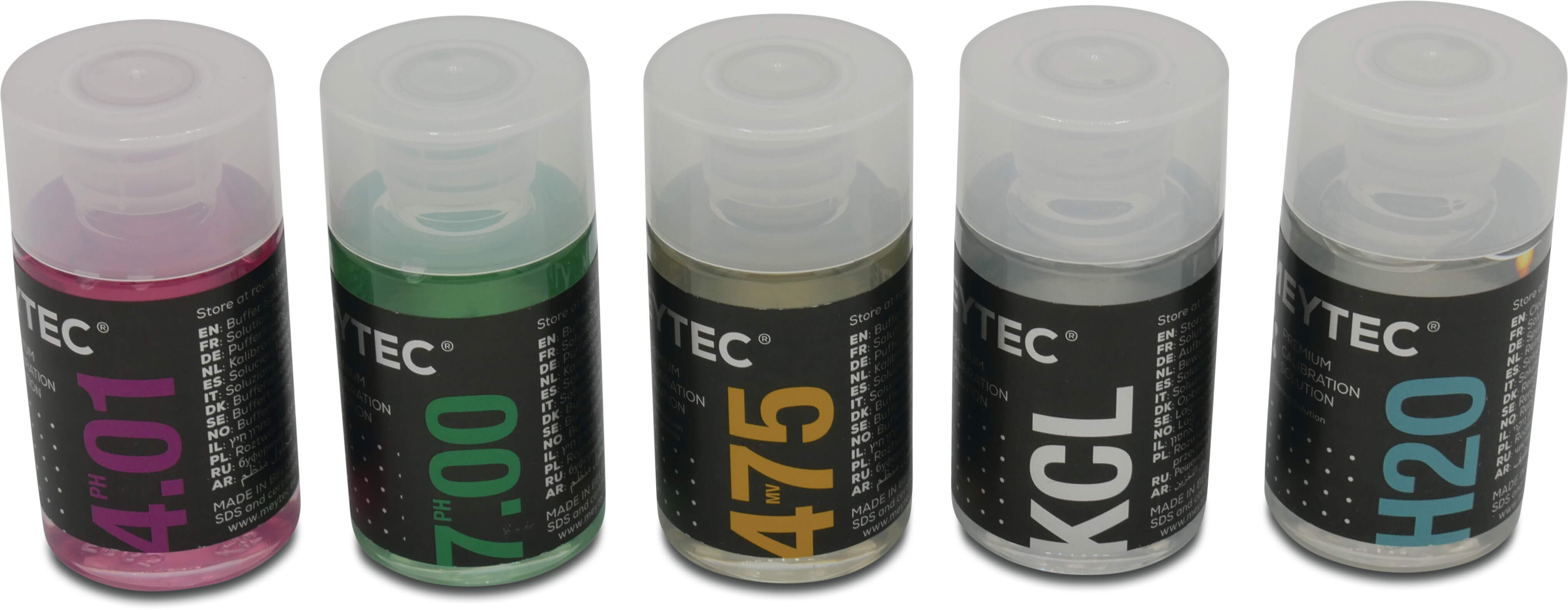 Kalibreringsvæske sæt type 4.01/7.00/475mv/KCL/H20