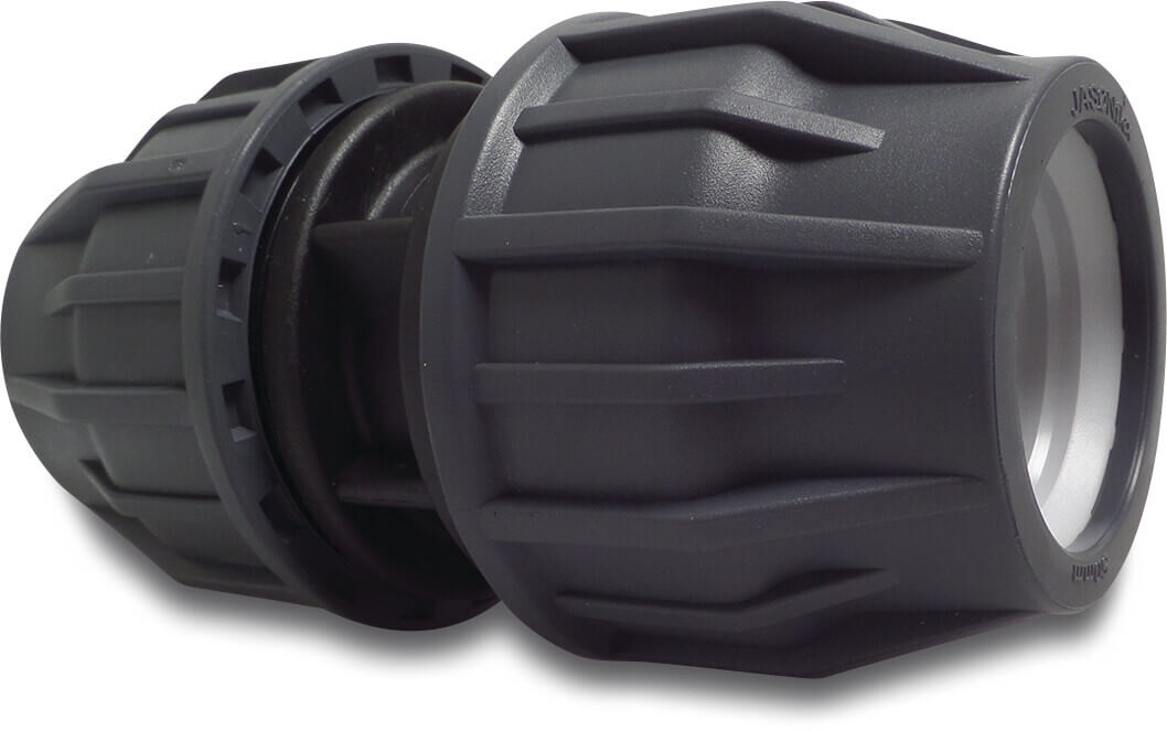 Jasonflex Socket PP 50 mm compression 16bar grey/black