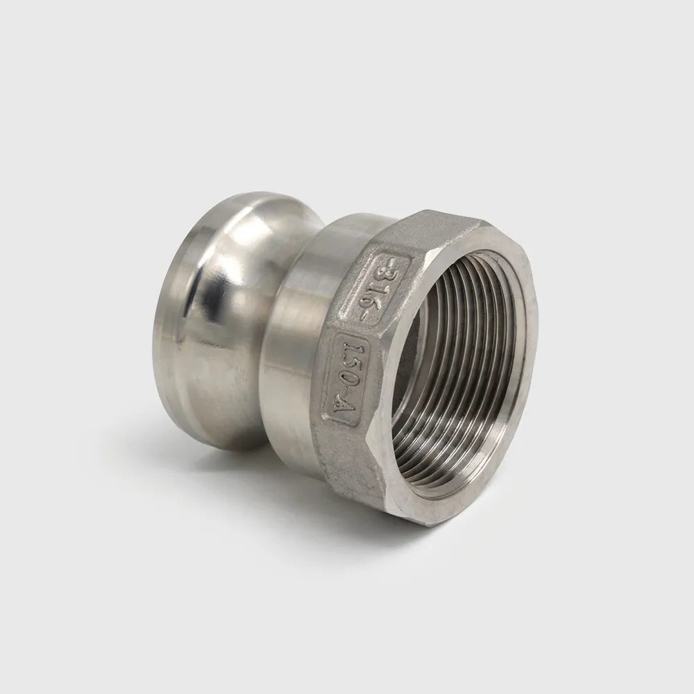 Quick coupler stainless steel 316 2" male part Camlock x female thread 16bar type Camlock A