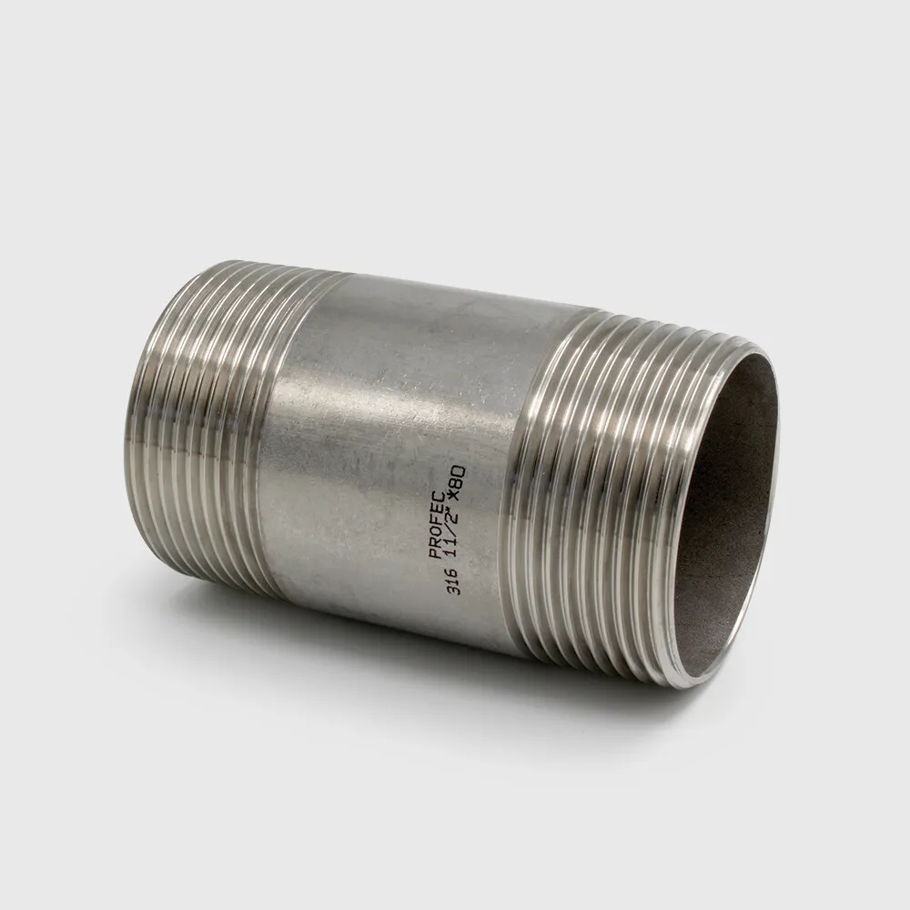 Profec Nr. 23 Pijpnippel RVS 316 1/2" buitendraad 16bar 60 mm