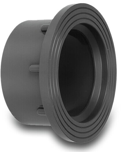 VDL Stub flange PVC-U glue socket grey