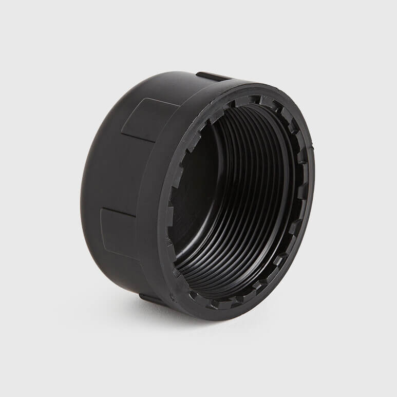 Bonnet PP 1/2" filetage femelle 10bar noir