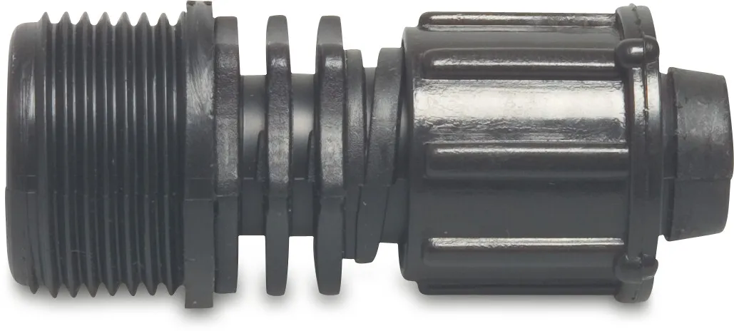 Adapter PP 3/4" x 22 mm Außengewinde x Tape Schwarz