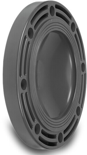 VDL Blind flange PVC-U 90 mm DN80 grey PN10 type B