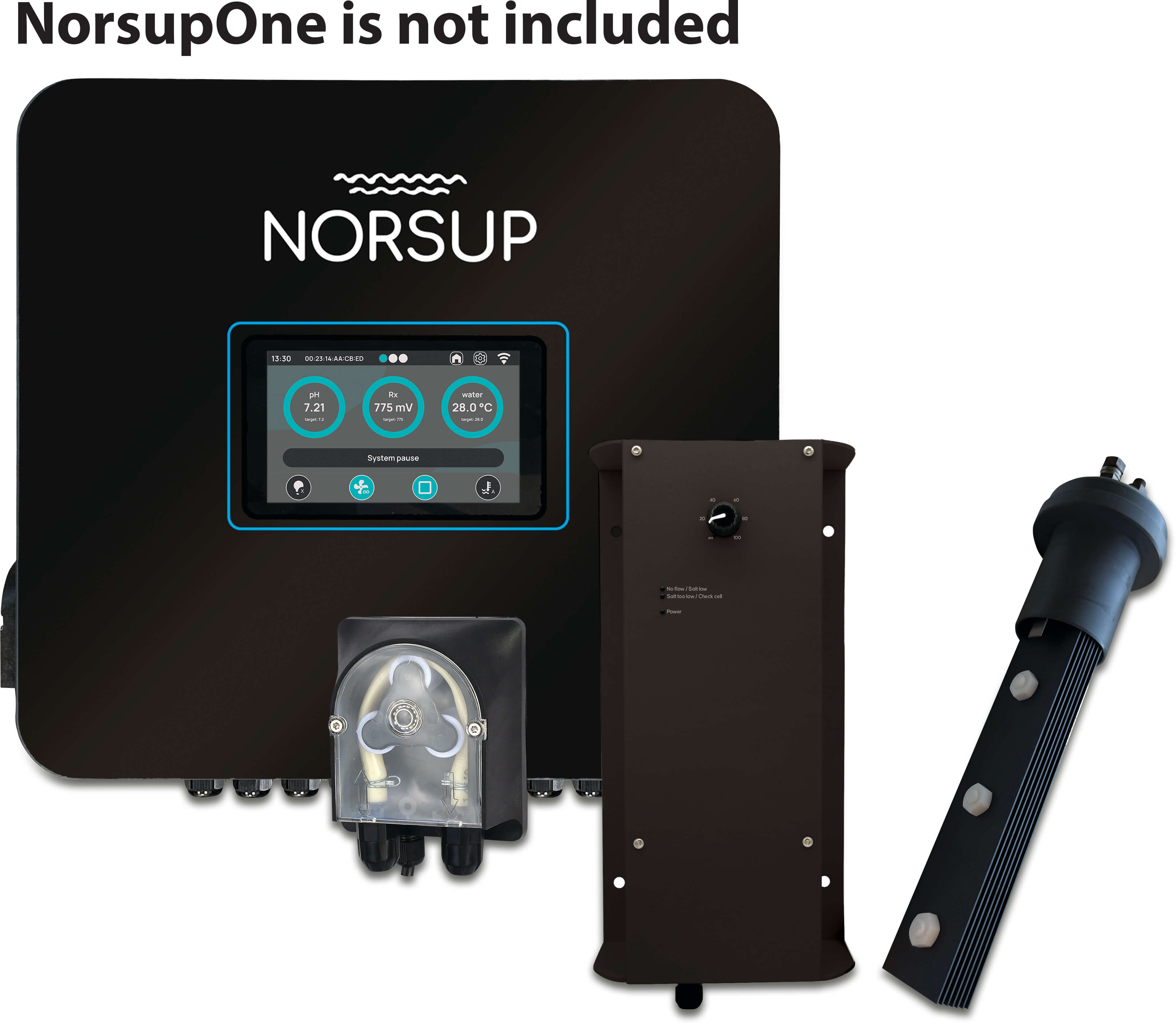 Norsup Kit de traitement de l'eau pH + électrolyse compact type NorsupOne
