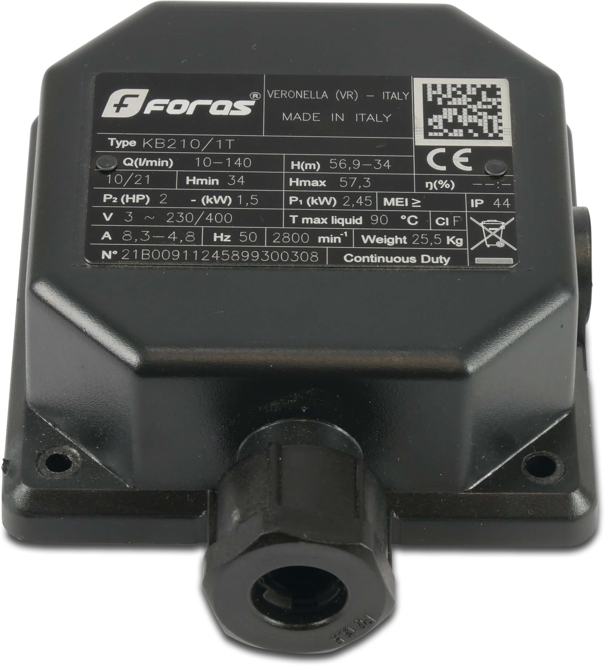 Foras Aansluitkast kap voor JA150,JA300,KM164 ,KM214T,KB210T,P7SV-250/5