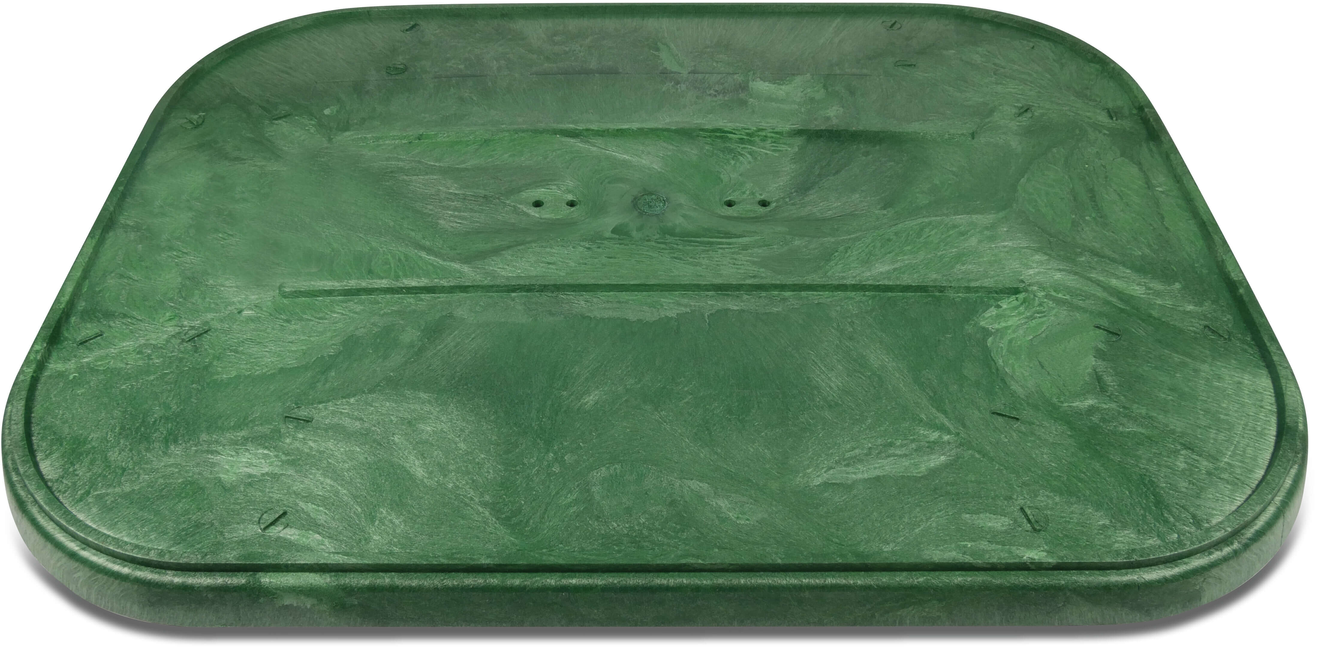 Montageplaat HDPE groen