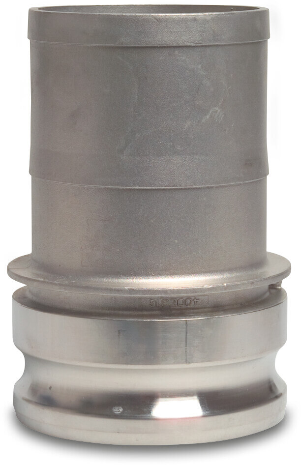 Schnellkupplung Edelstahl 316 1" x 25 mm V-Teil Kamlock x Schlauchtülle 16bar Typ Kamlock E