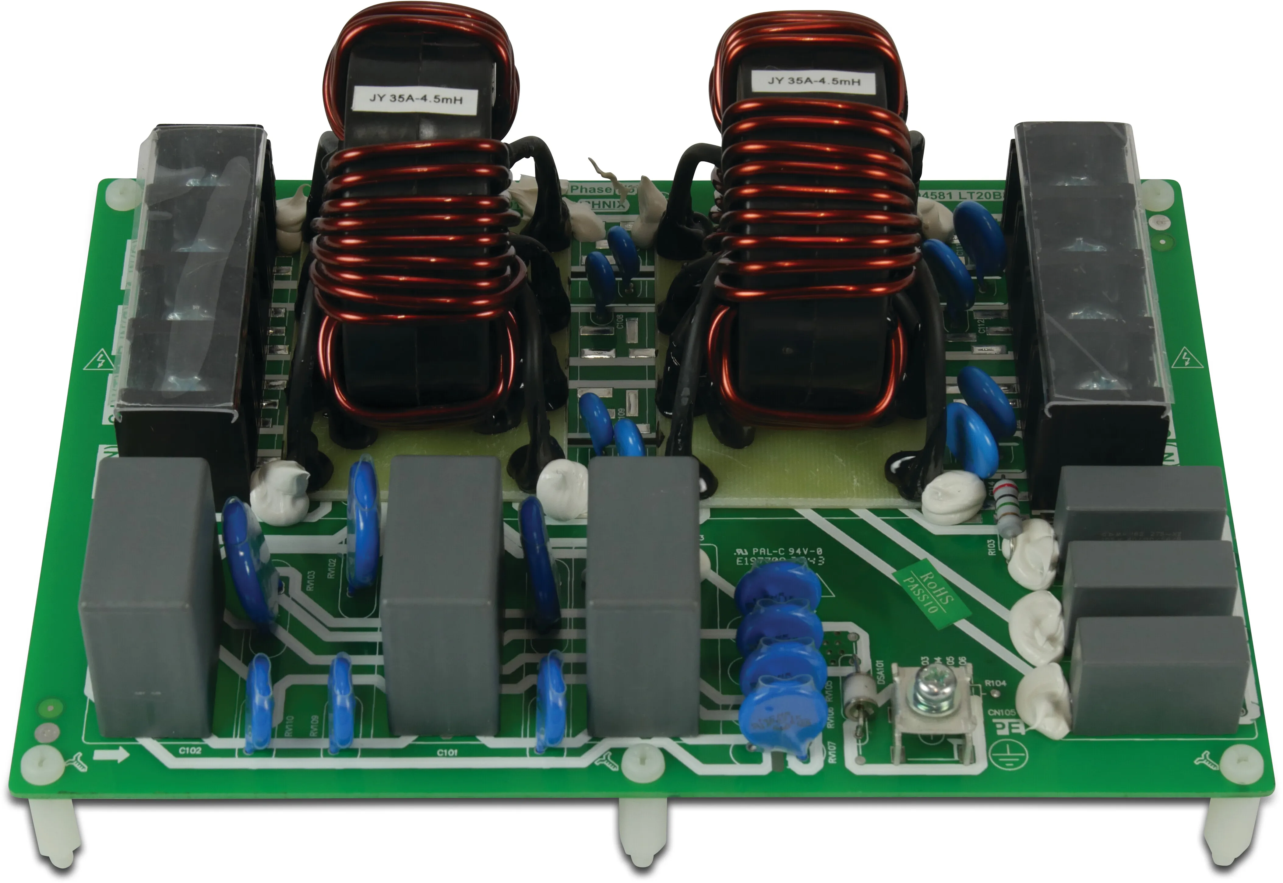 Elektronische Drei-Phasen Filter Platine (PCB)
