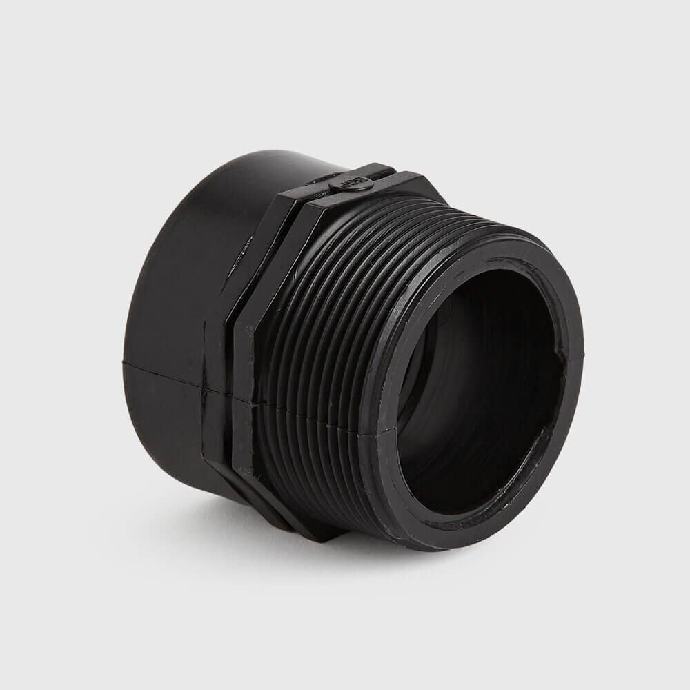 Reducer socket PP 1 1/4" x 1 1/2" female thread x male thread 10bar black