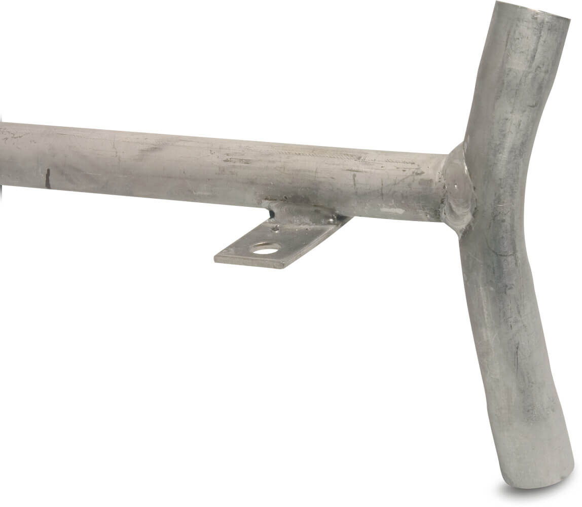 Beslag til drikkeautomat rustfri stål 304 1/2" udvendig gevind x indvendig gevind x indvendig gevind 1000 mm type T-model