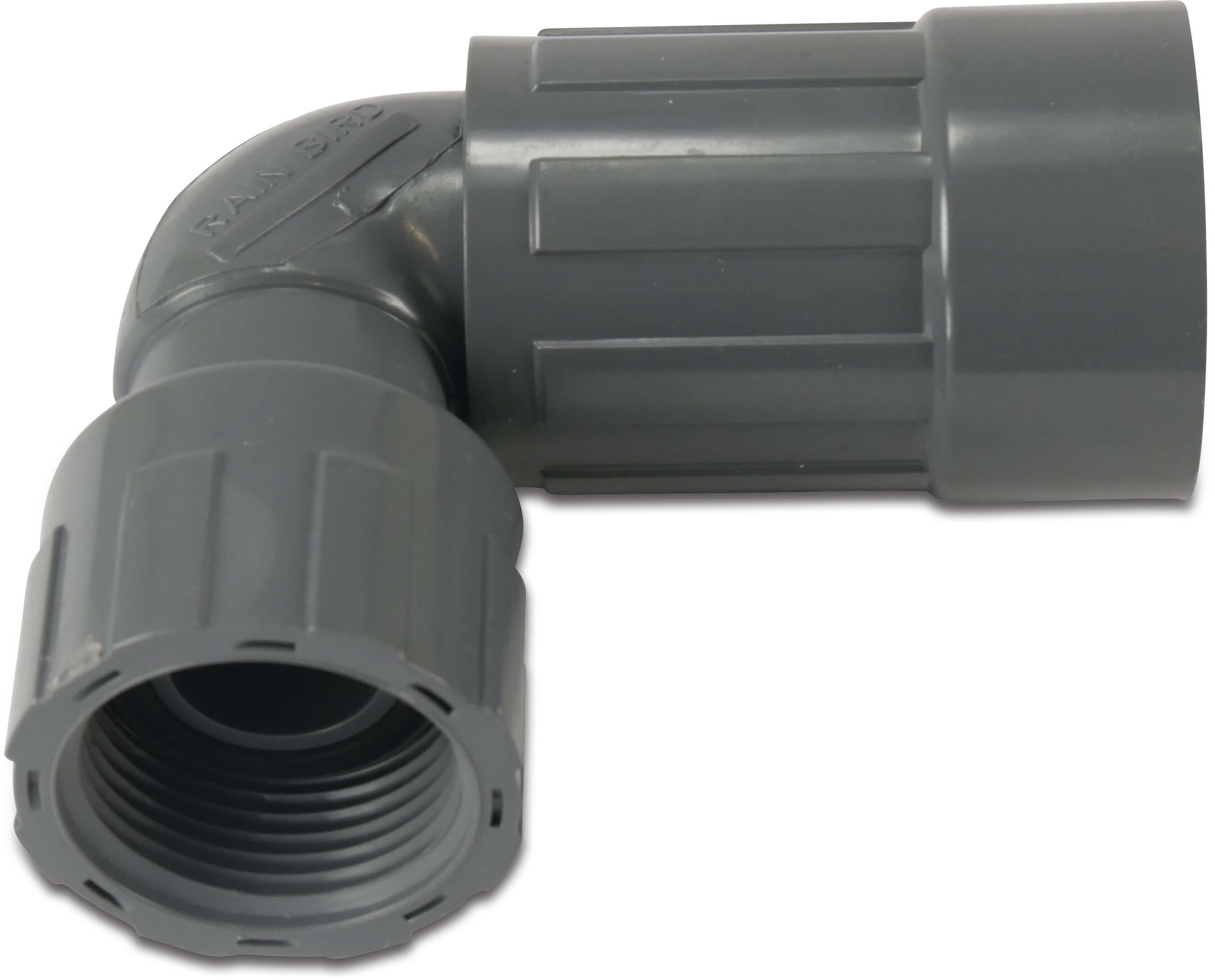 Rain Bird Knie koppeling 90° PVC 10 bar binnendraad grijs type RB1200