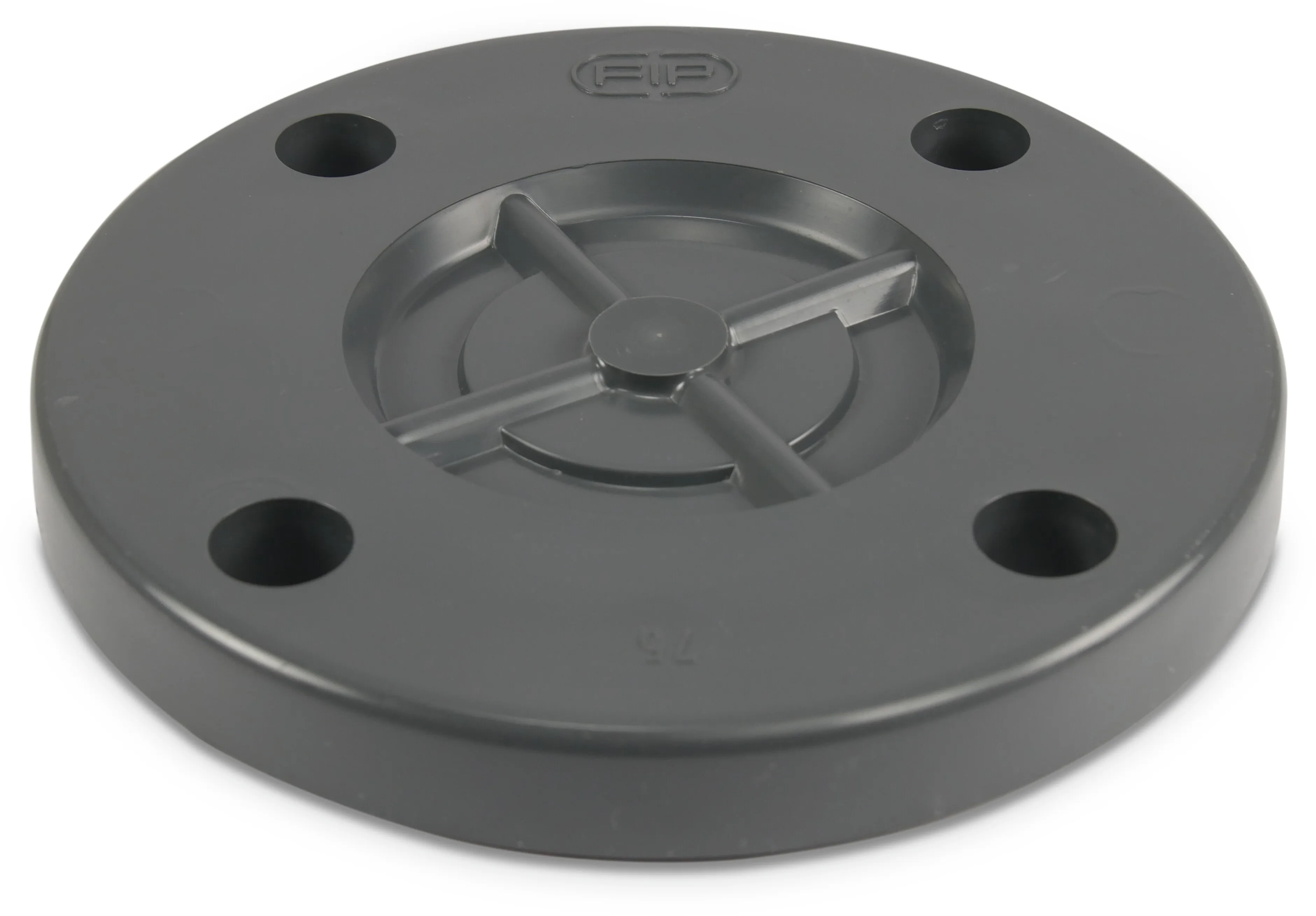 Profec Blind flange PVC-U DN65 x 75 mm DIN flange 16bar DN65 grey PN10/16