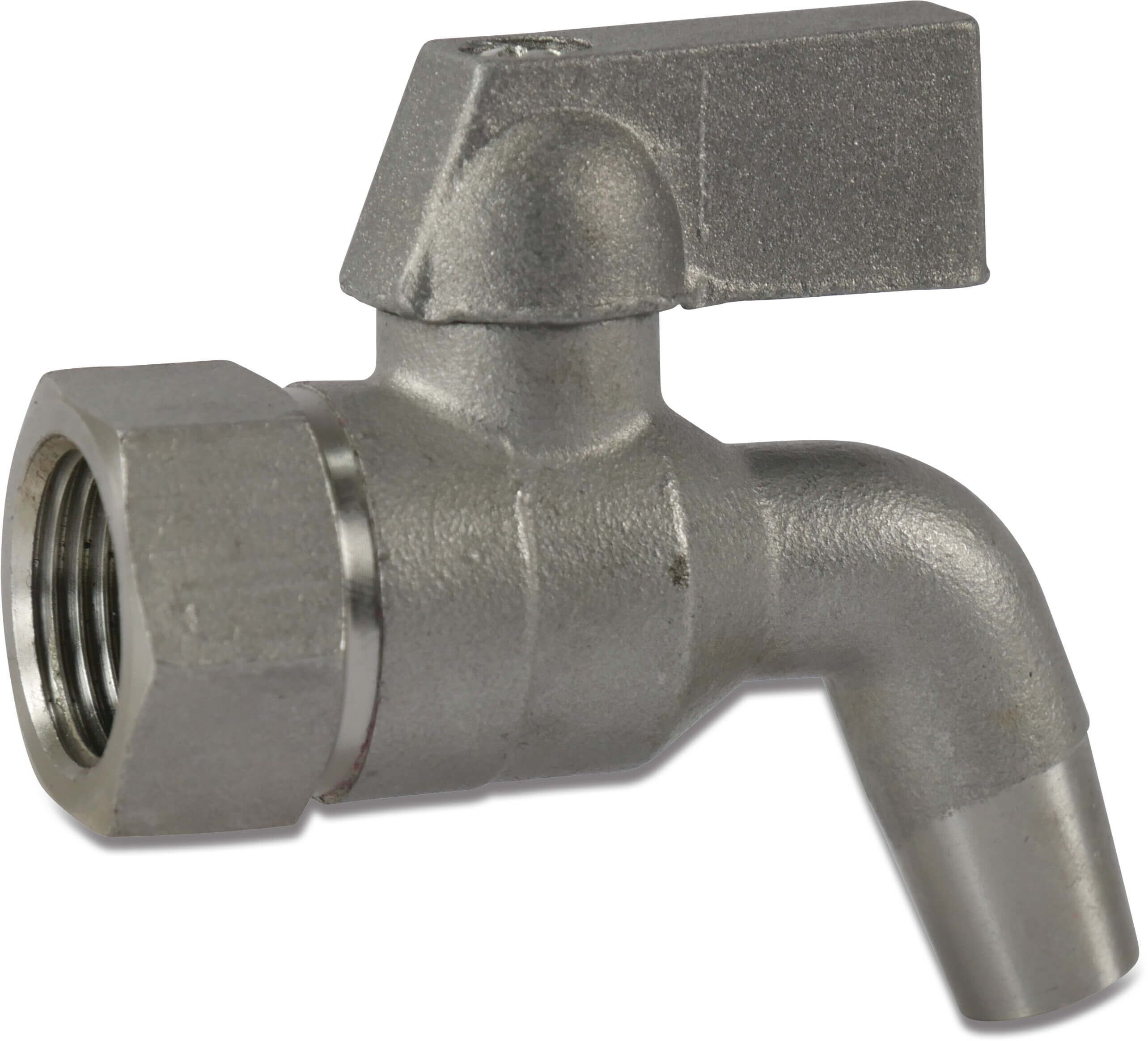 Aftapningshane rustfri stål 3/8" indvendig gevind