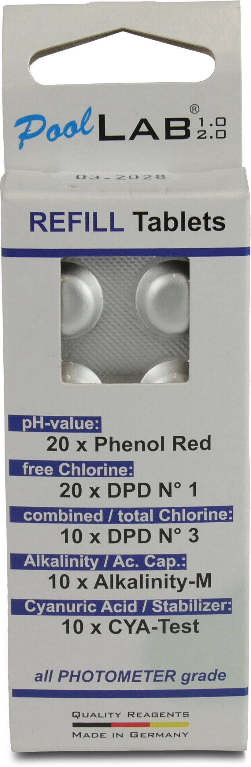 Refill-pakke til PoolLab 2,0 photometer