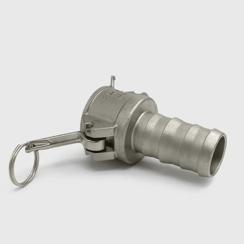 Quick coupler stainless steel 316 1" x 25 mm female part Camlock x hose tail 16bar type Camlock C