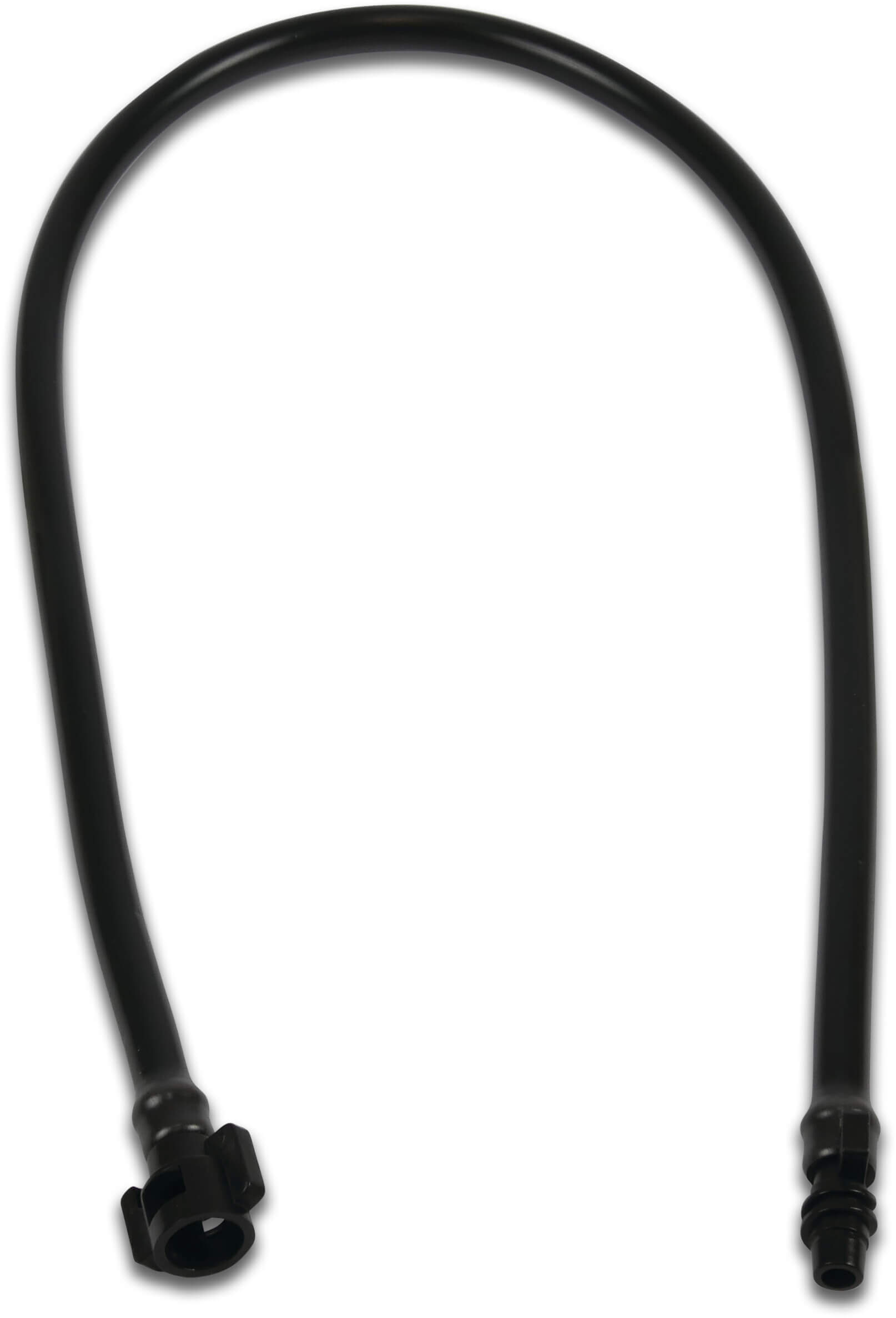 NaanDan Slangadapterset PVC 4/7 mm insteek x bayonet M 50cm zwart 7110