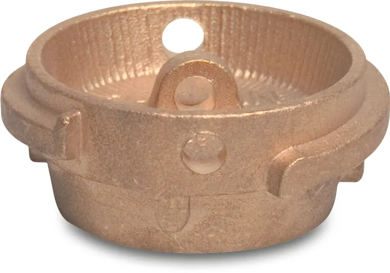 Tanker end cap coupler brass DN80 x 3" male part TW type VB