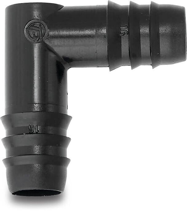 Tavlit Elbow 90° PP 16 mm barbed 8bar