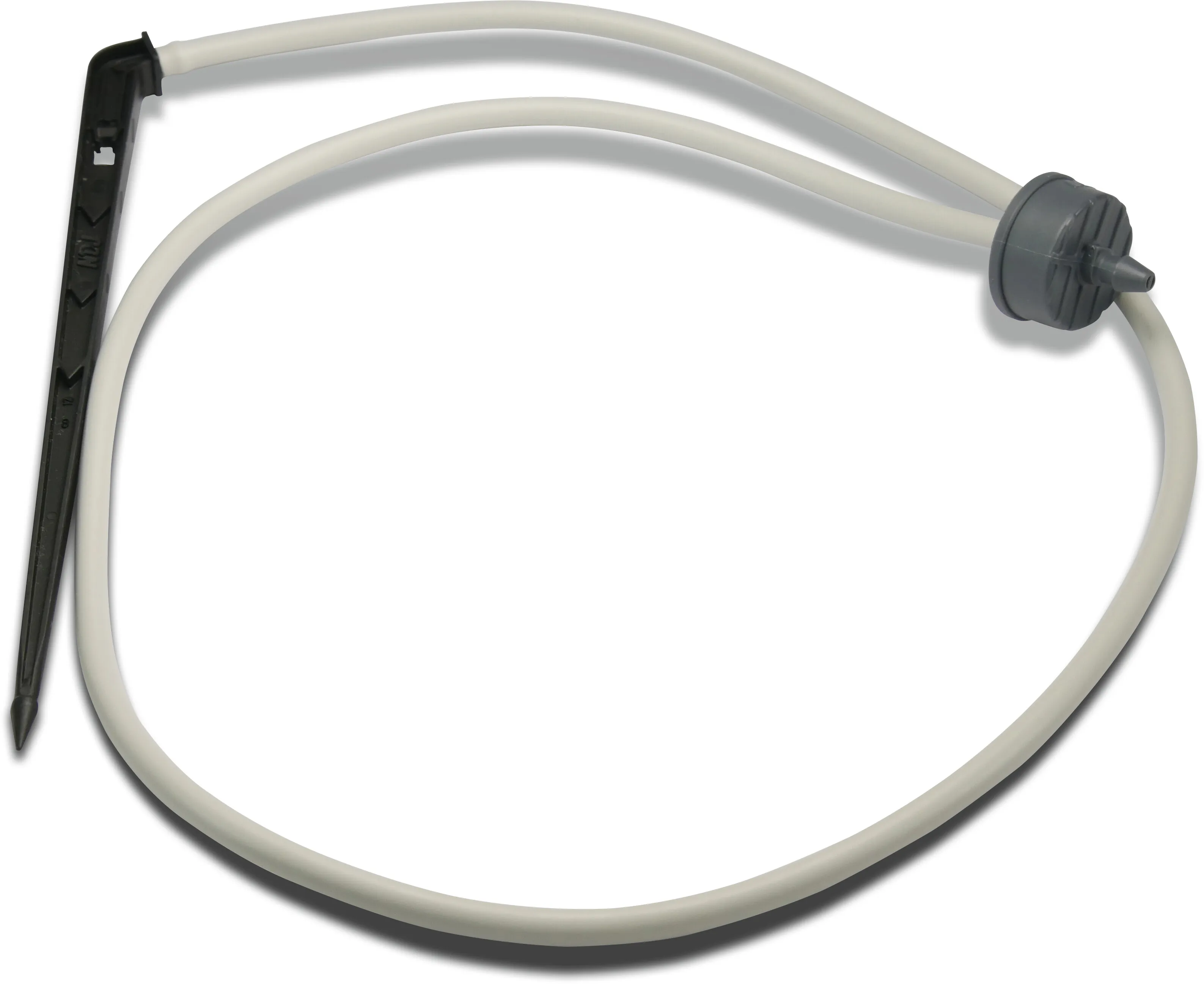 NaanDan Dripper set plastic 4 mm x 4/7 mm push-in x barbed 2ltr/h 80cm white type Click Tif, PC CNL