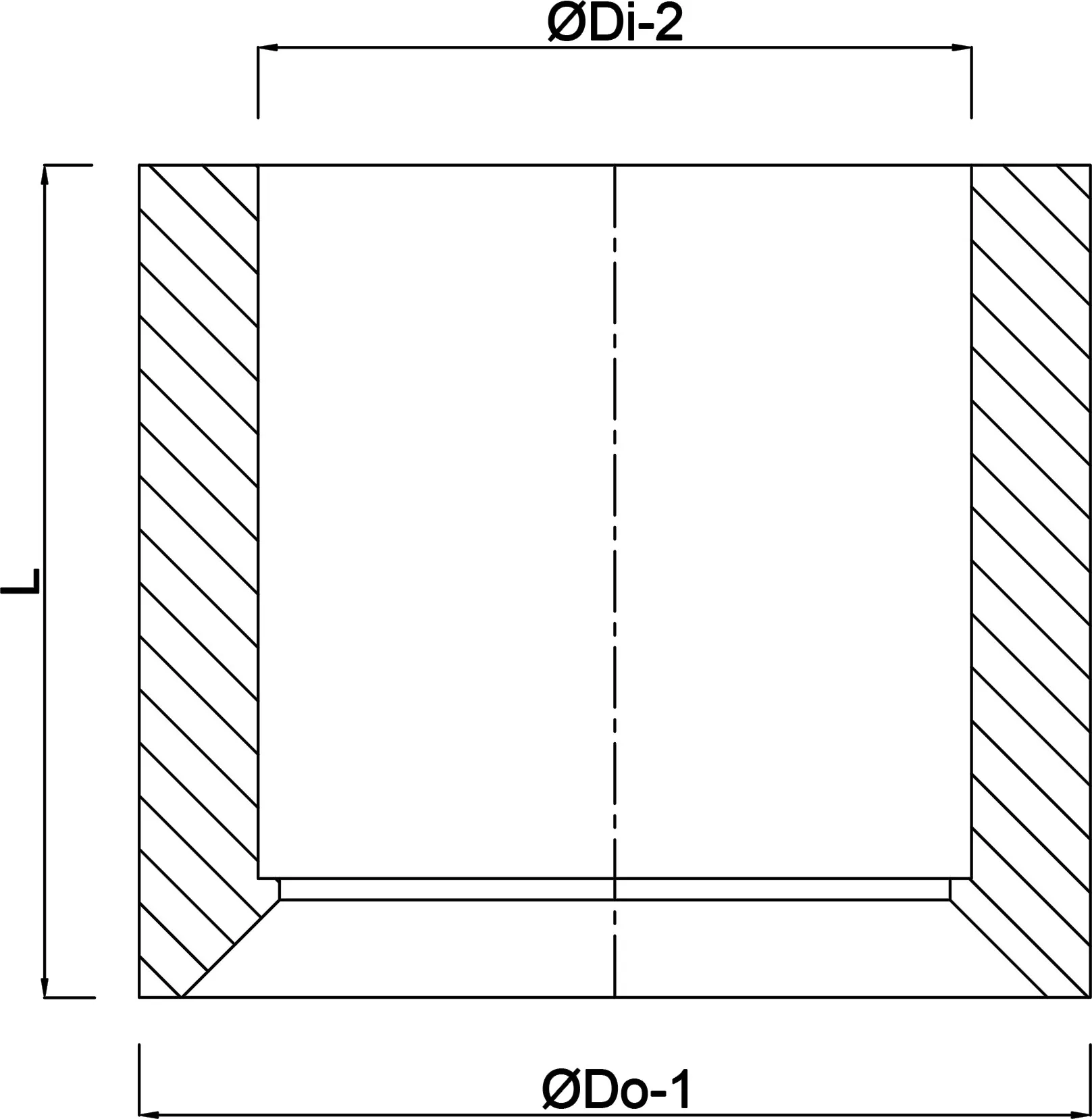 Inlijmring PVC-U 90 mm x 75 mm lijmspie x lijmmof 16bar grijs